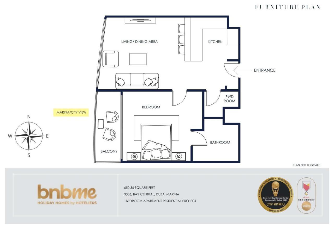 Bnbme - Bay Central Apartment Dubai Exterior photo